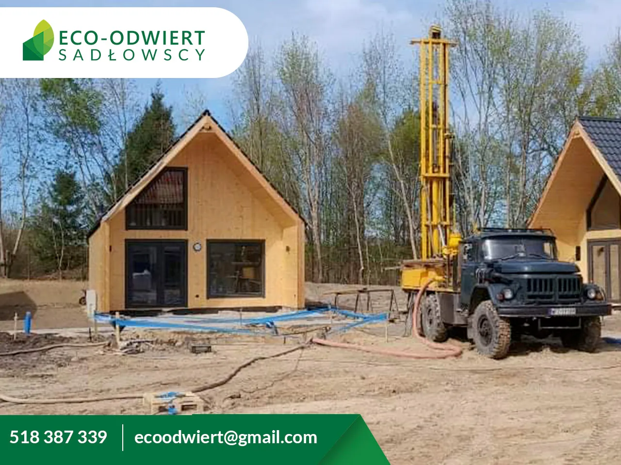 Wiercenie odwiertu geotermalnego - realizacja ECO-ODWIERT